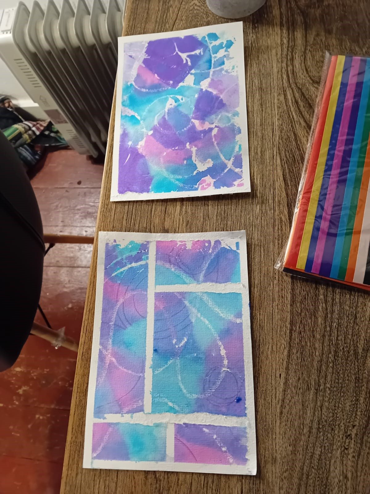 Assisting another Artist. Good Shepherd workshop session Wolverhampton.